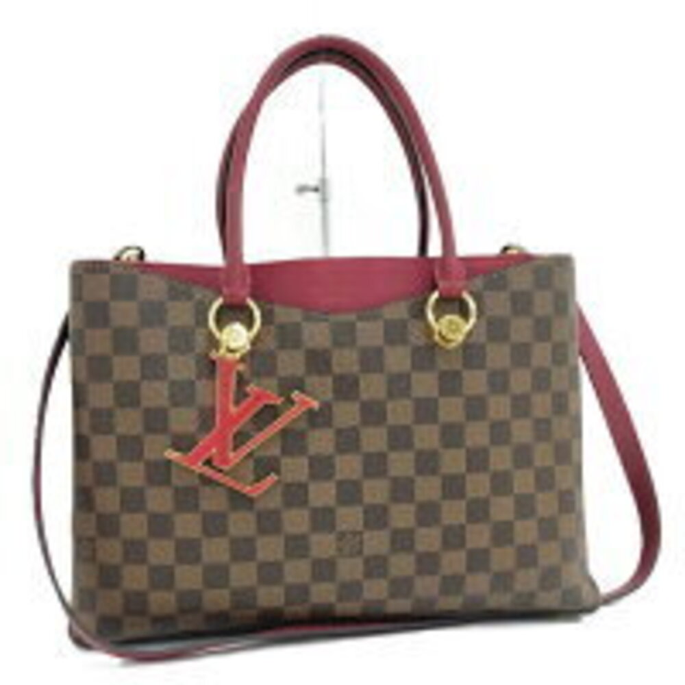 LOUIS VUITTON LV Riverside Handbag Damier Ebene Brown Riduvant